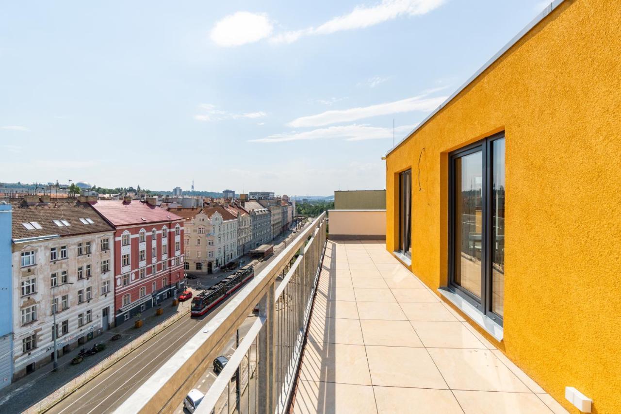 Penthouse # 81 With Panoramic City View In Elite Rezidence With Free Parking Prag Eksteriør billede